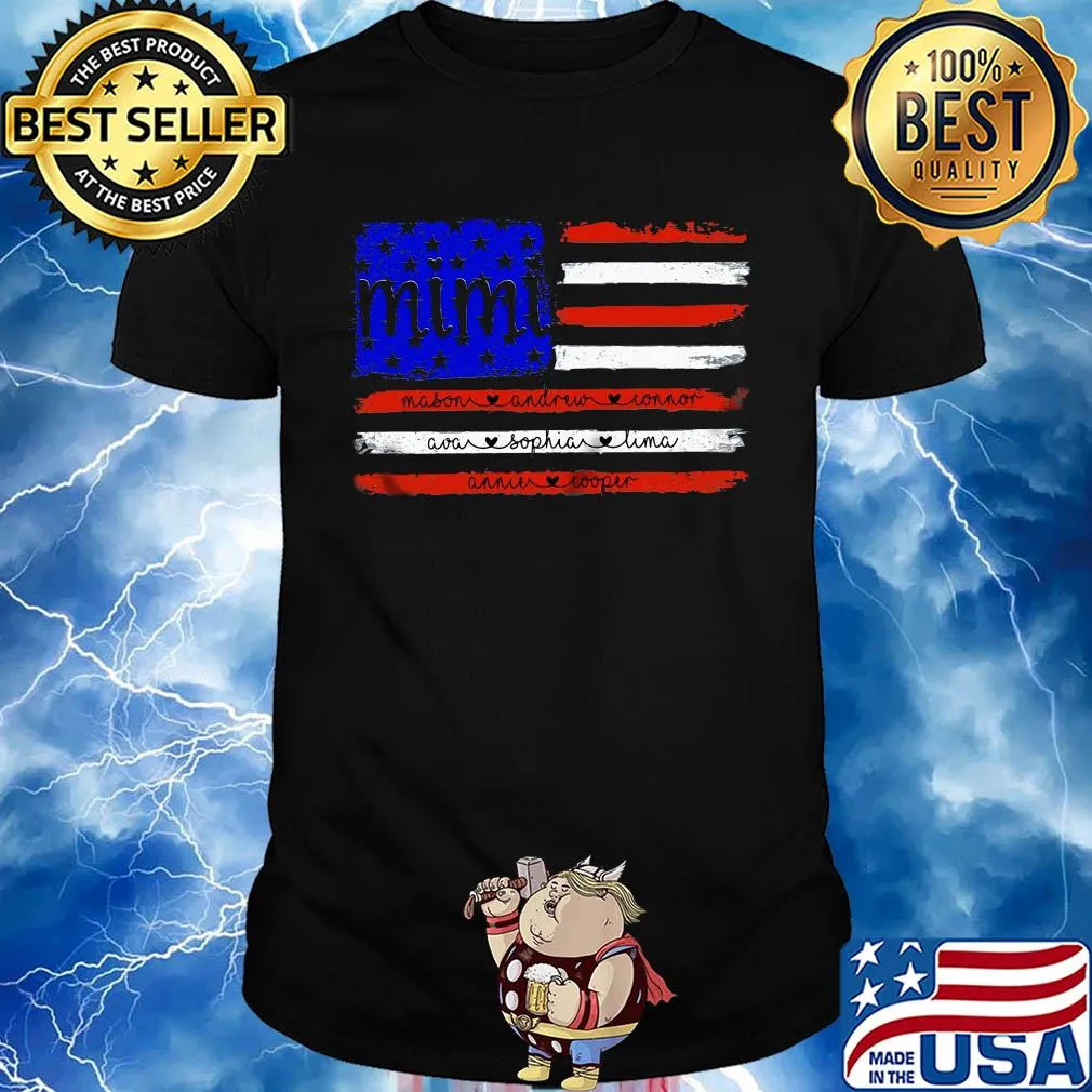 Mimi mason andrew connor ava sophia lima American flag veteran Independence Day shirt
