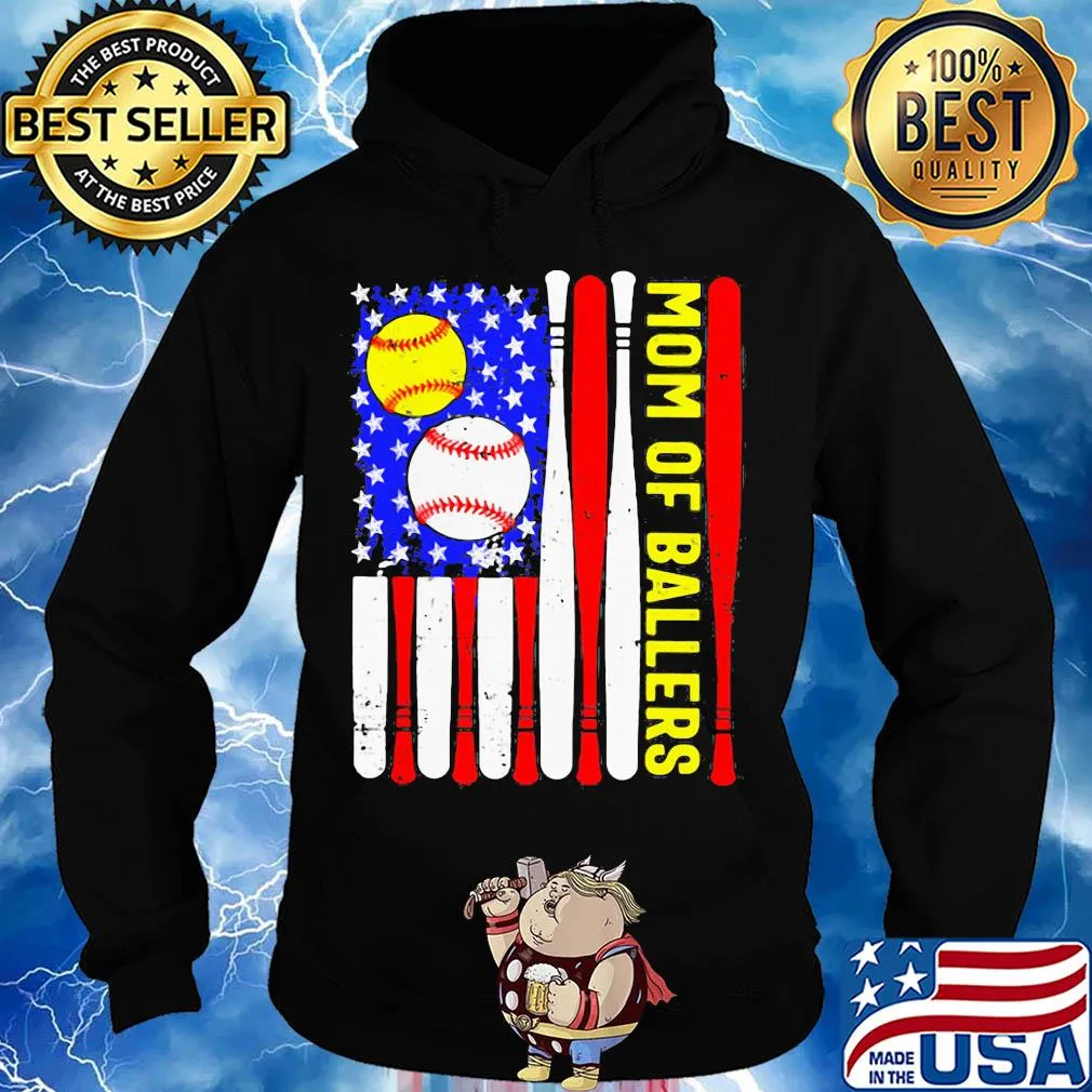 Mom of ballers American flag veteran Independence Day s Hoodie