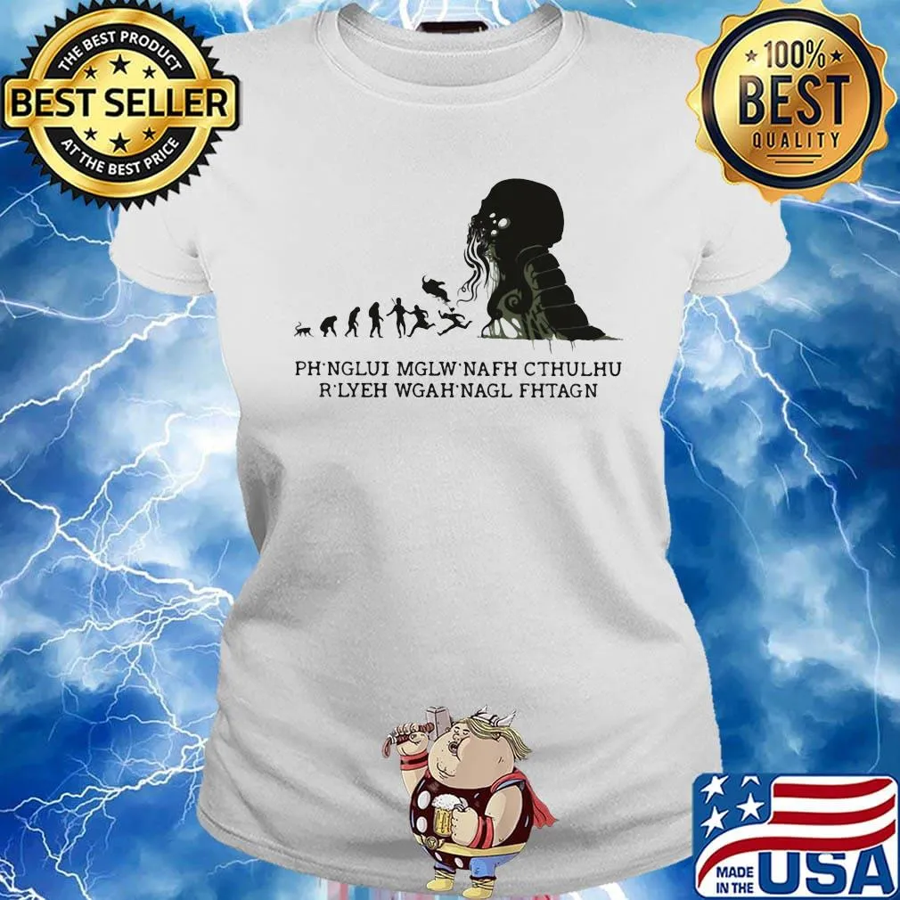 Monster ph'nglui mglw'nafh cthulhu r'lyeh wgah'nagl fhtagn s Ladies tee