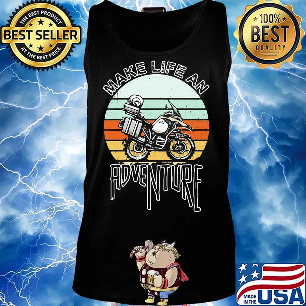 Motocross make life an adventure vintage retro s Tank top
