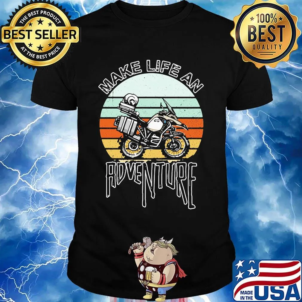 Motocross make life an adventure vintage retro shirt