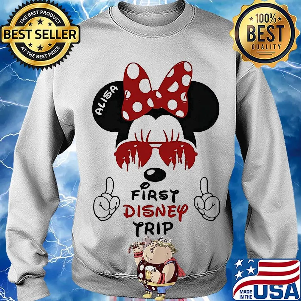 My first disney trip minnie mouse avaitors s Sweater