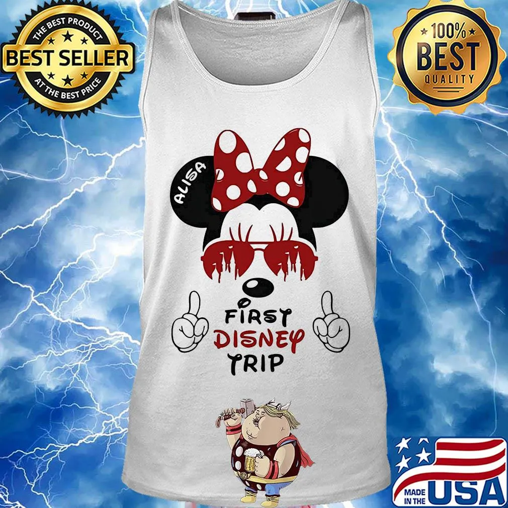 My first disney trip minnie mouse avaitors s Tank top