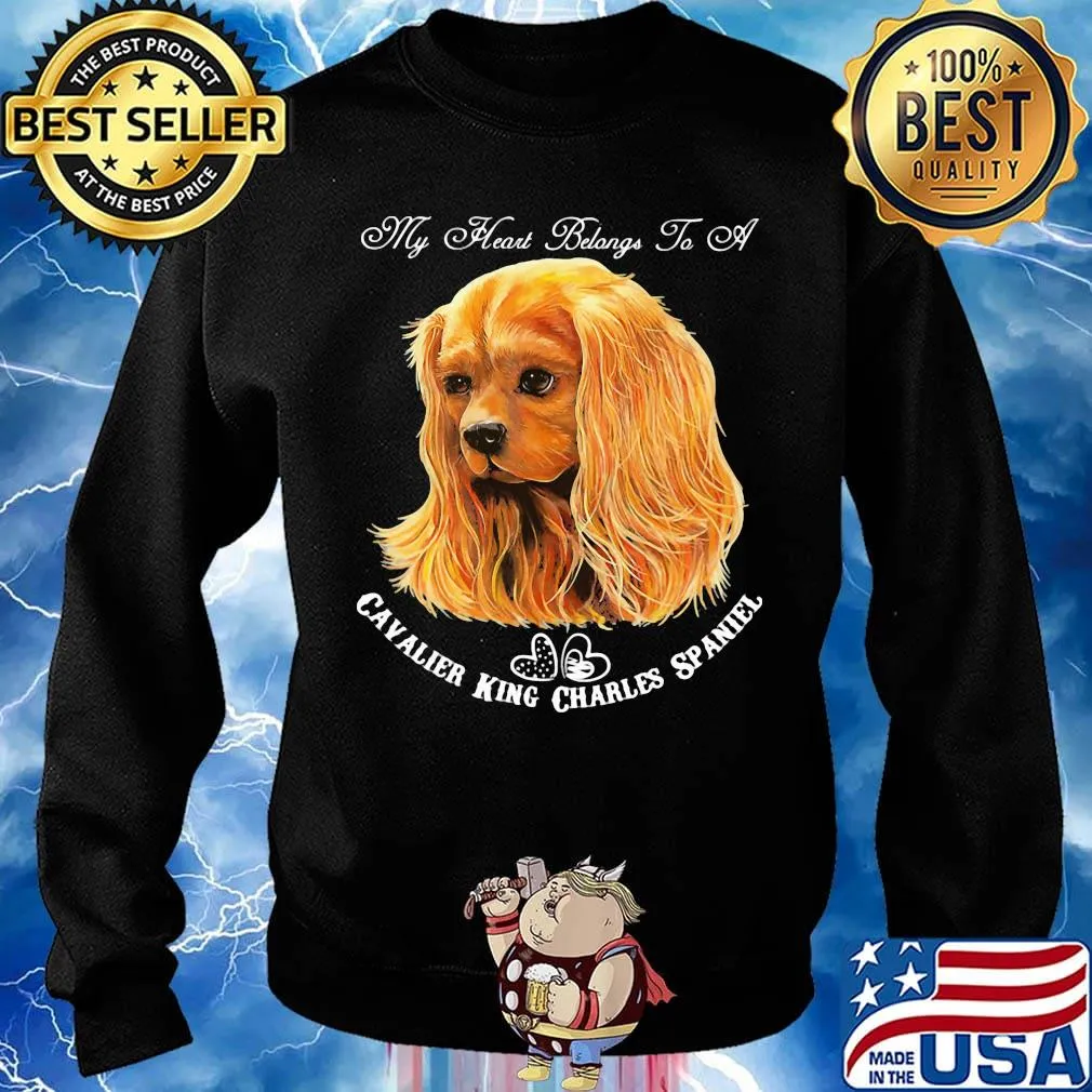 My heart belongs to a cavalier king charles spaniel dog s Sweater