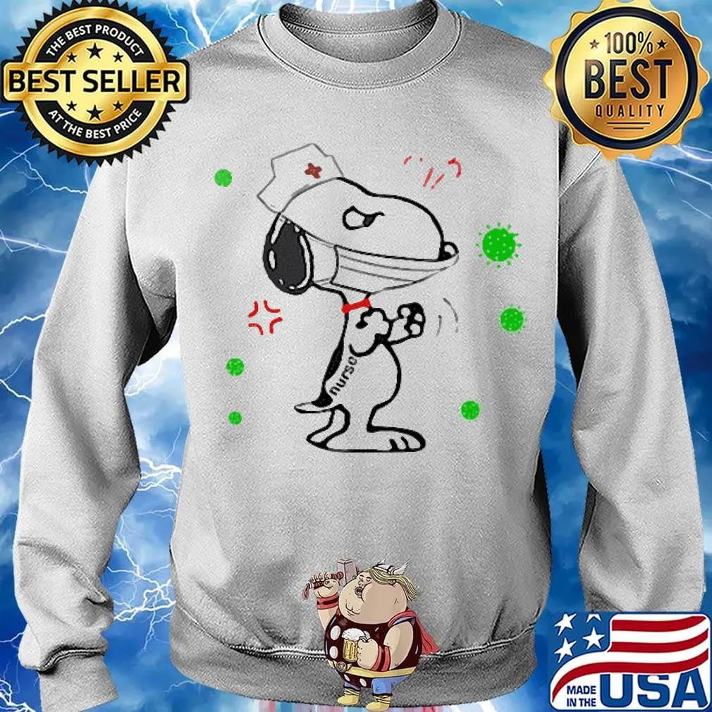 Nurse snoopy mask covid-19 s Sweater