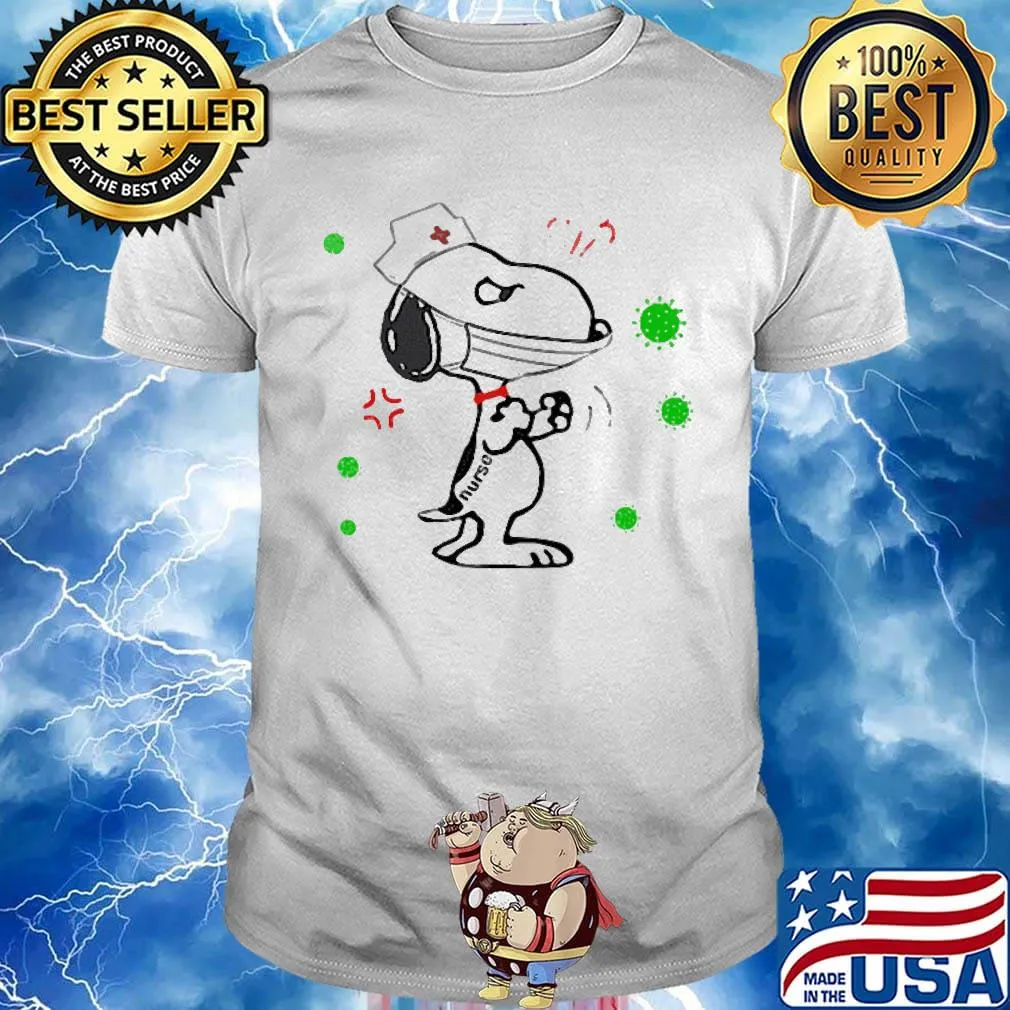 Nurse snoopy mask covid-19 shirt
