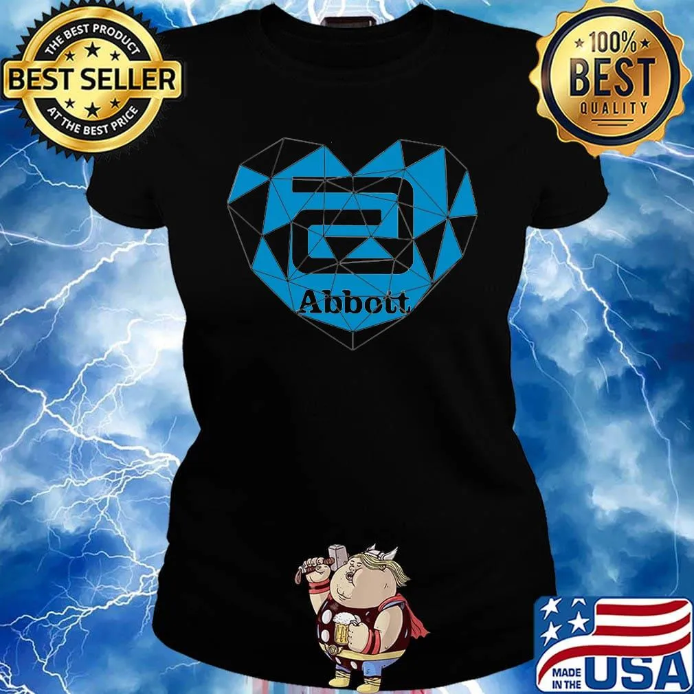 Official abbott logo heart shirtOfficial abbott logo heart s Ladies tee