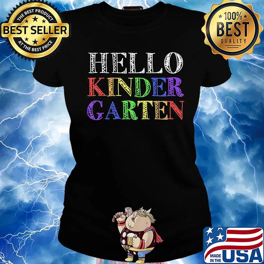 Official hello kinder garten s Ladies tee