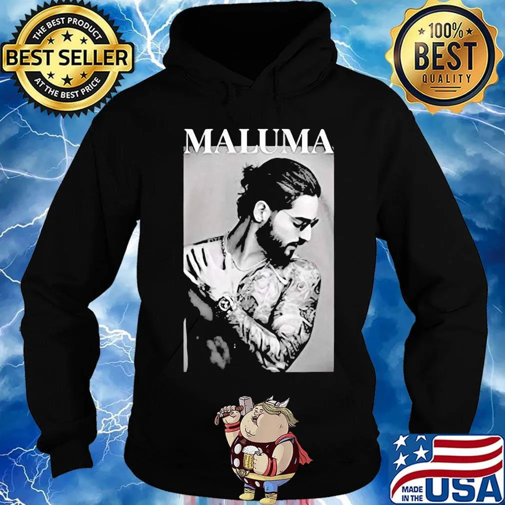 Official maluma tattoos picture s Hoodie