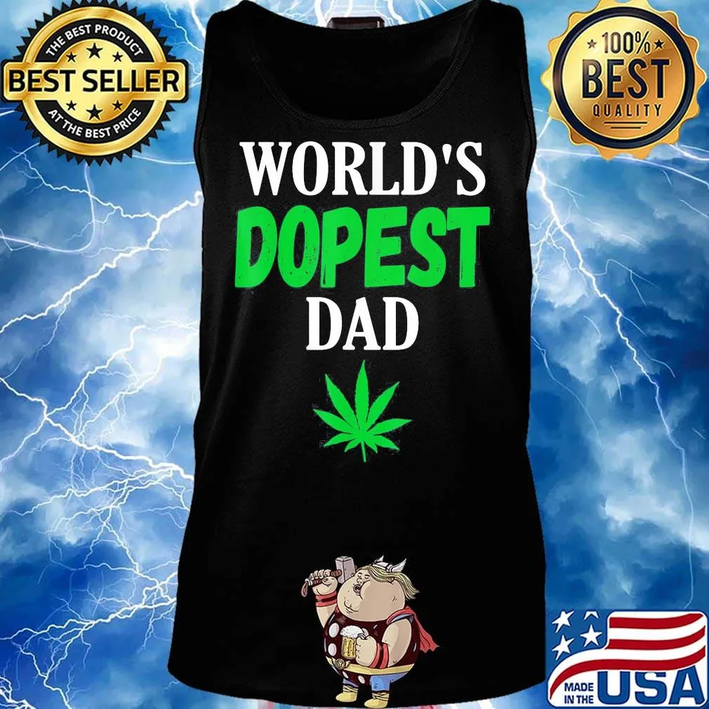 Official World's dopest dad weed s Tank top