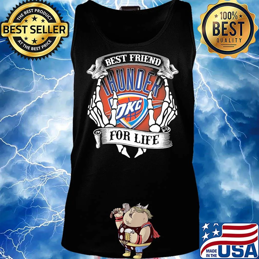 Oklahoma city thunder best friend for life seketon s Tank top