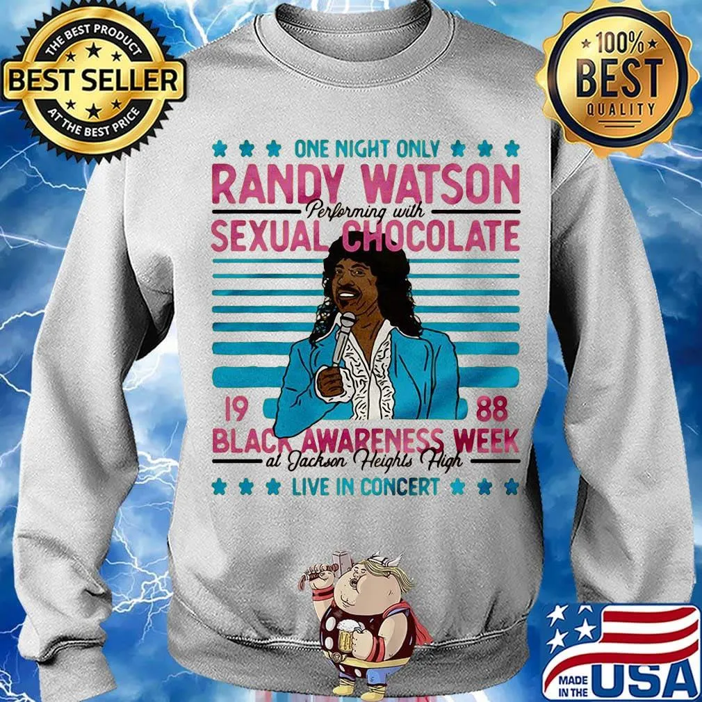 One night only randy watson performing with sexual chocolate 1988 black awareness week at jackson heights high live in concert s Sweater