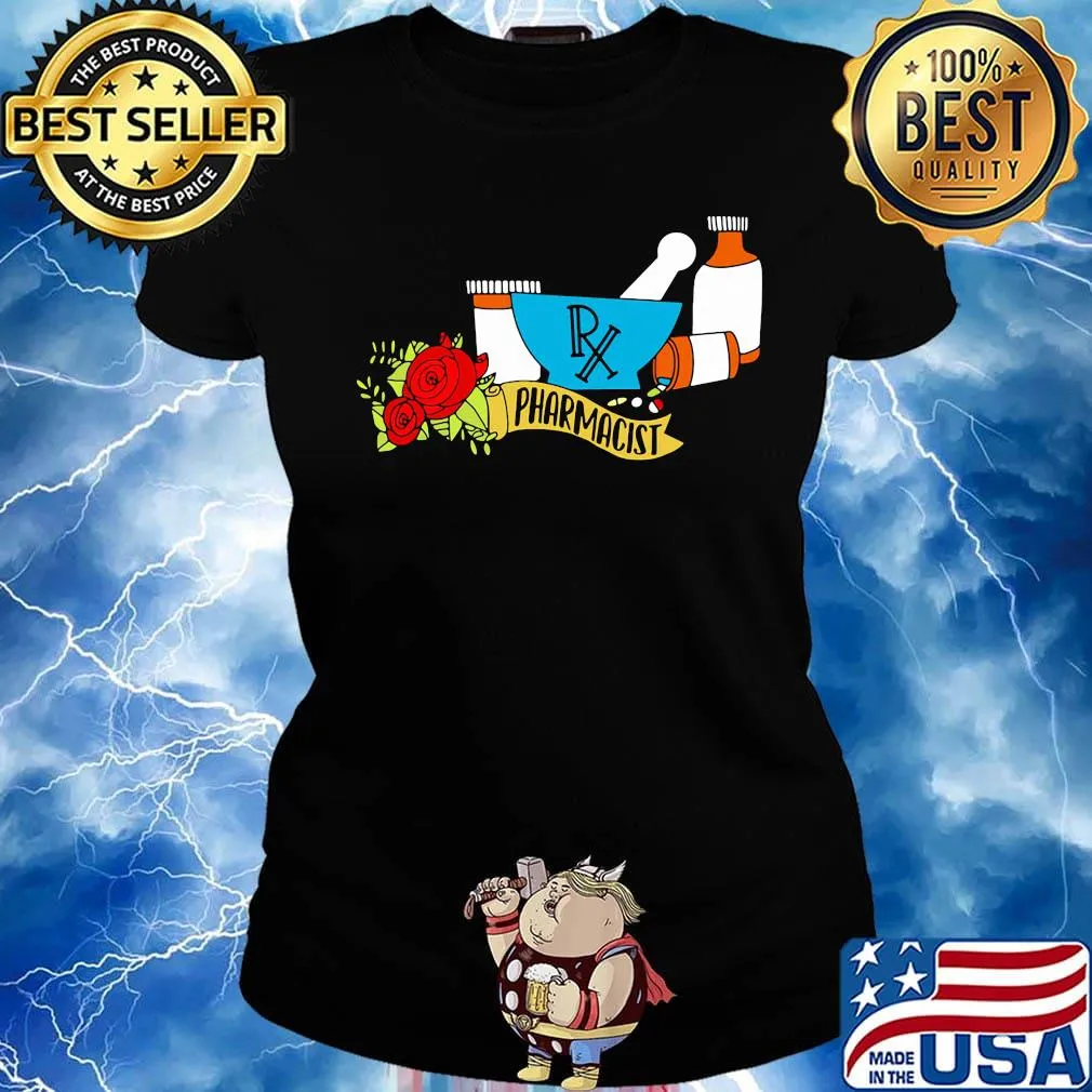 Pharmacist Pharmacy Tech Medical Medicine Pill Shirt Ladies tee