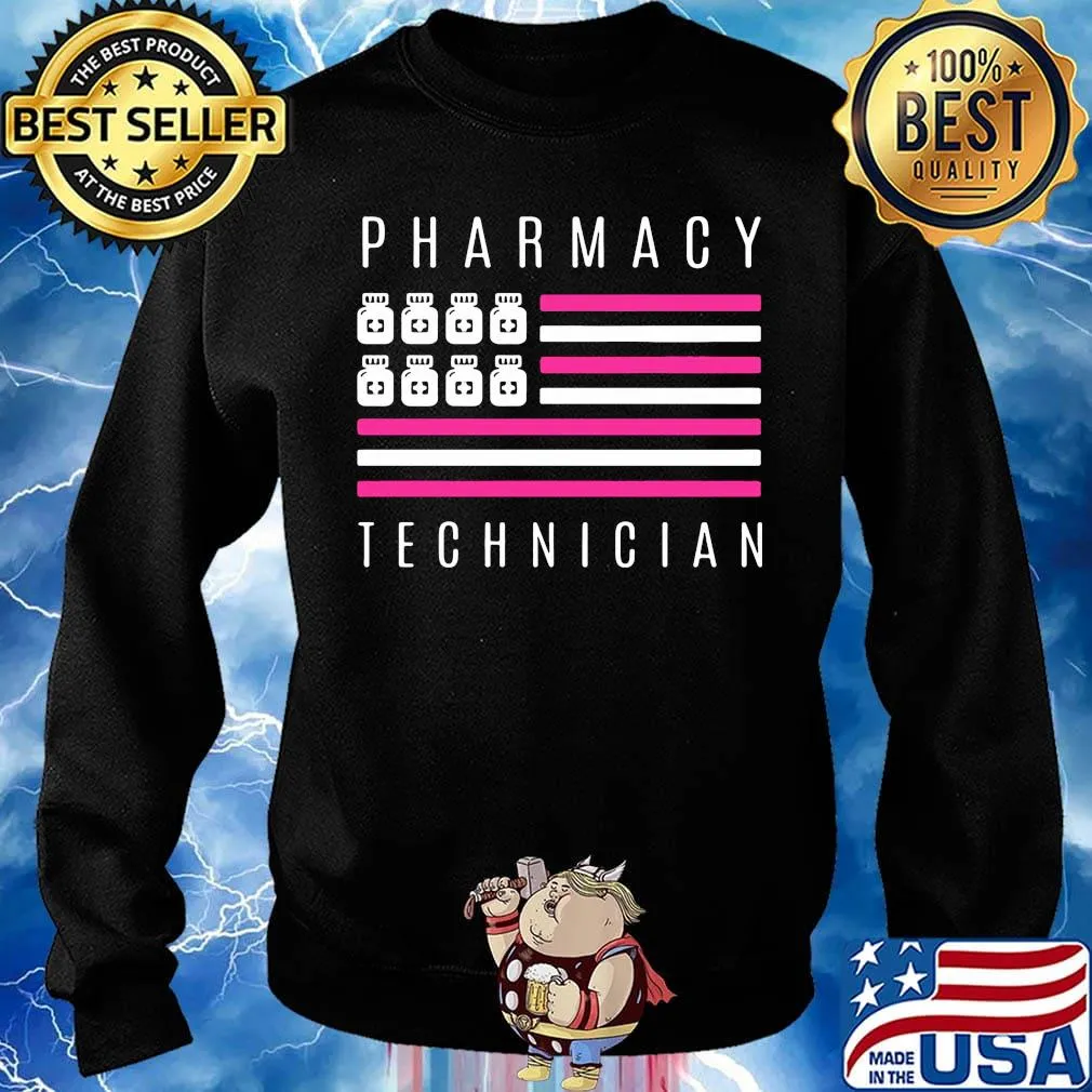 Pharmacy technician american flag s Sweater
