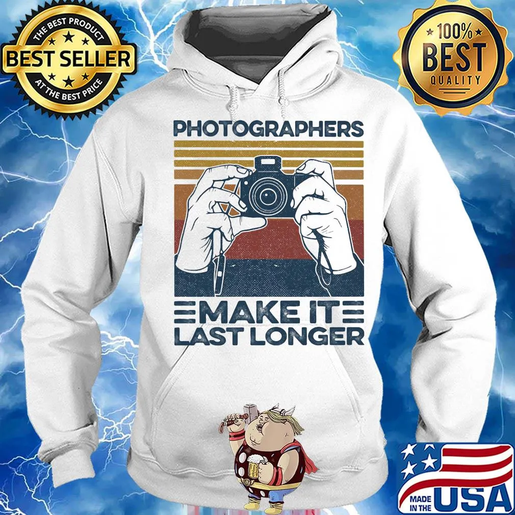Photographers make it last longer vintage retro s Hoodie