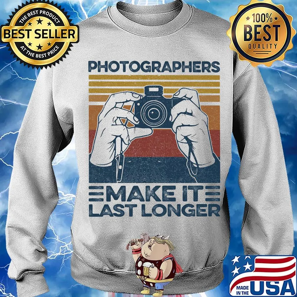 Photographers make it last longer vintage retro s Sweater