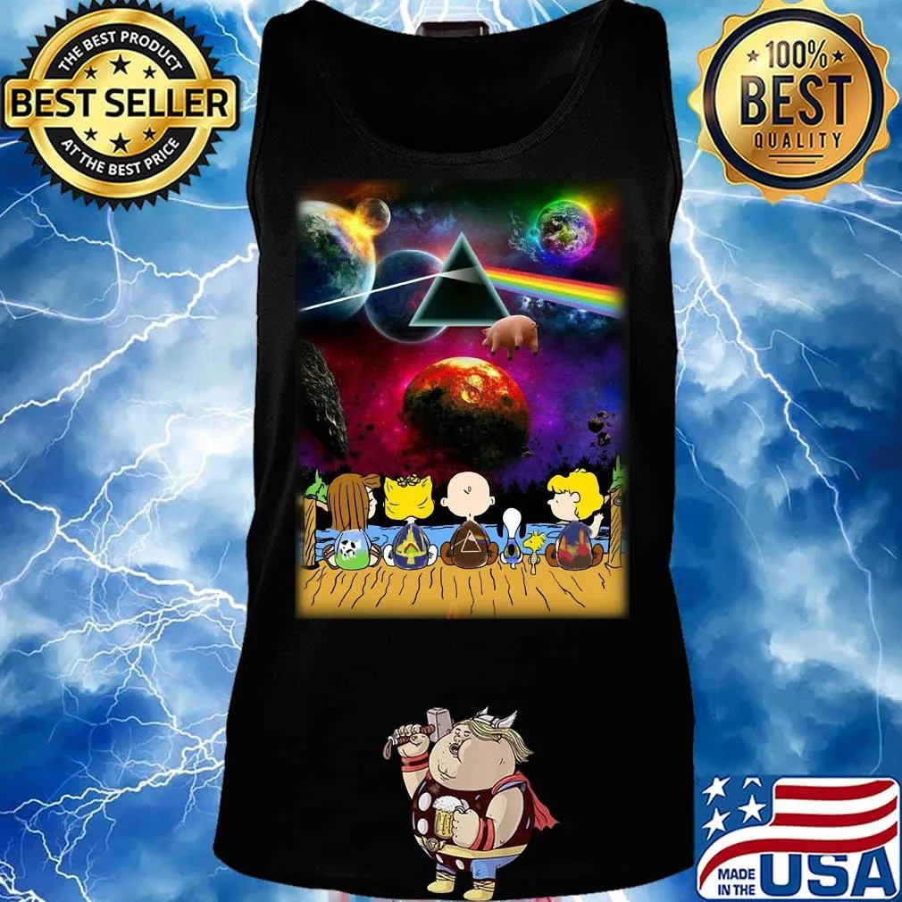 Pink floyd snoopy and friends s Tank top