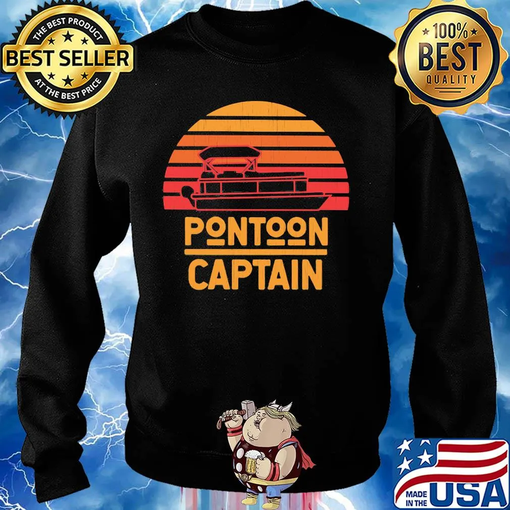 Pontoon captain vintage retro s Sweater