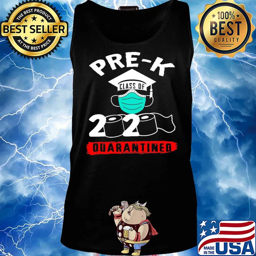 Pre-k grad graduation class of 2020 quarantined toilet paper mask s Tank top