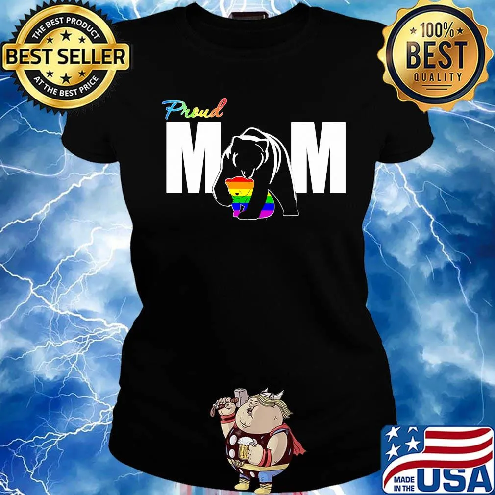 Proud Mom Bear LGBT Pride Shirt Ladies tee