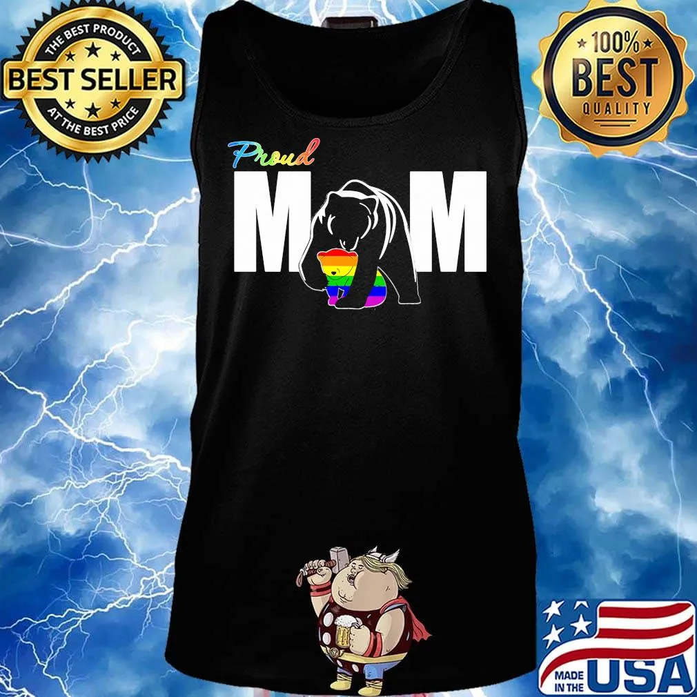 Proud Mom Bear LGBT Pride Shirt Tank top