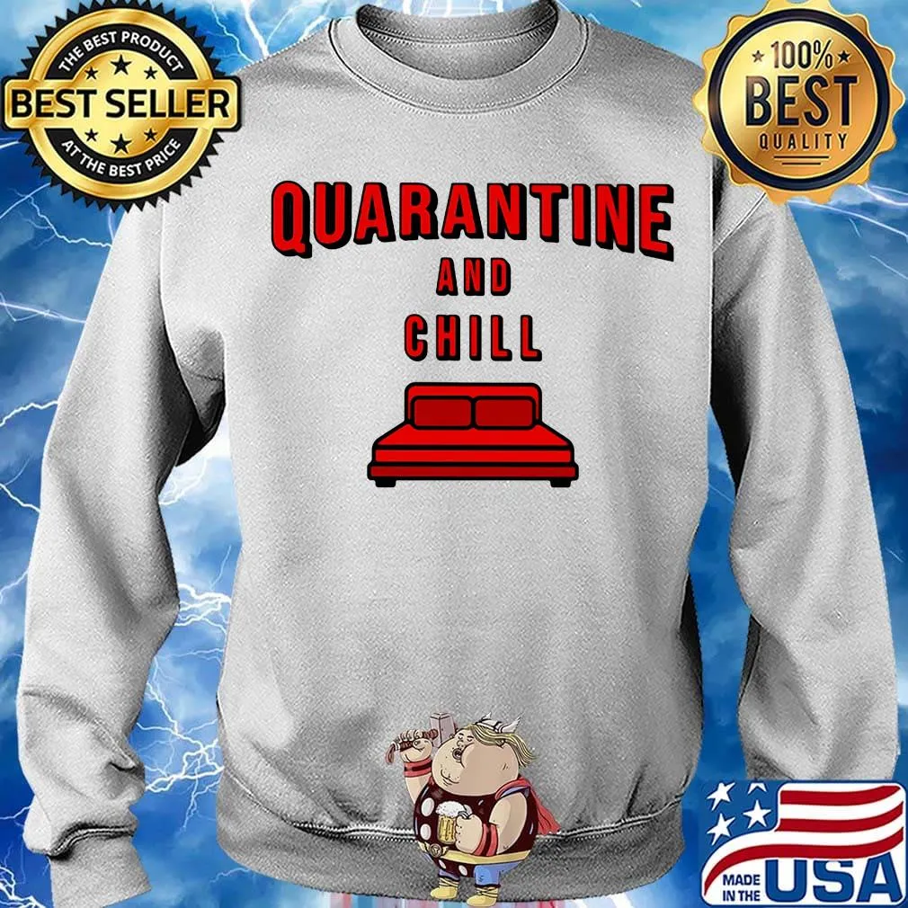 Quarantine and chill red bed s Sweater