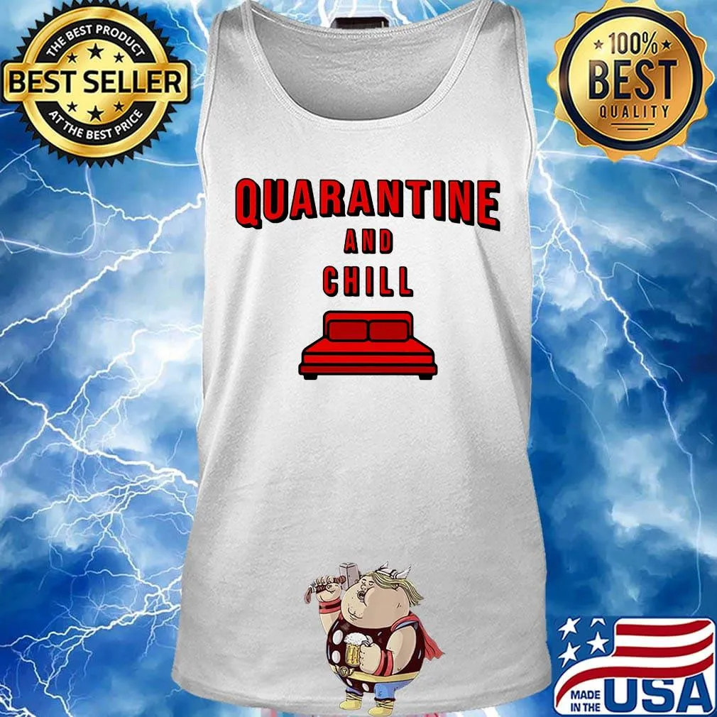 Quarantine and chill red bed s Tank top
