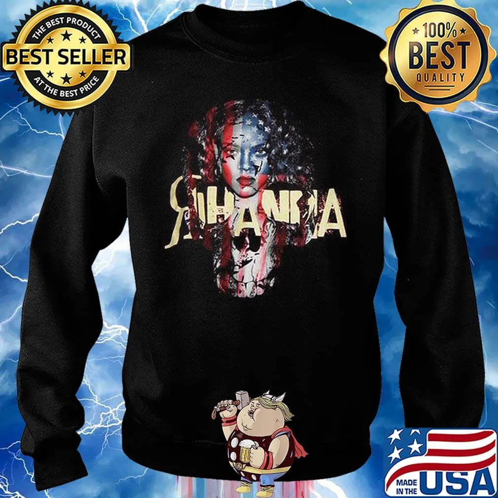 Rihanna american flag independence day s Sweater