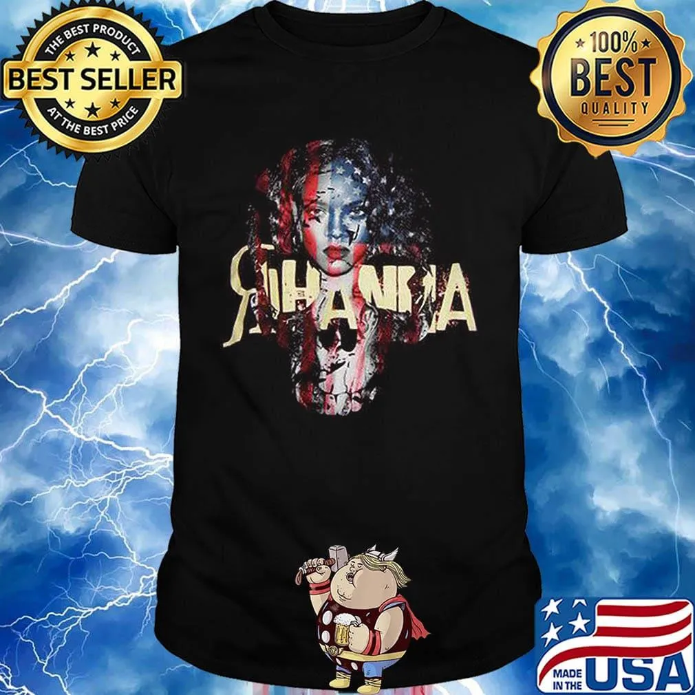 Rihanna american flag independence day shirt