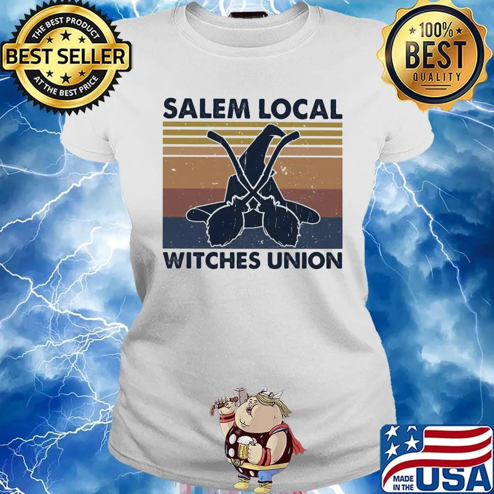Salem Local Witches Union Vintage Retro Shirt Ladies tee