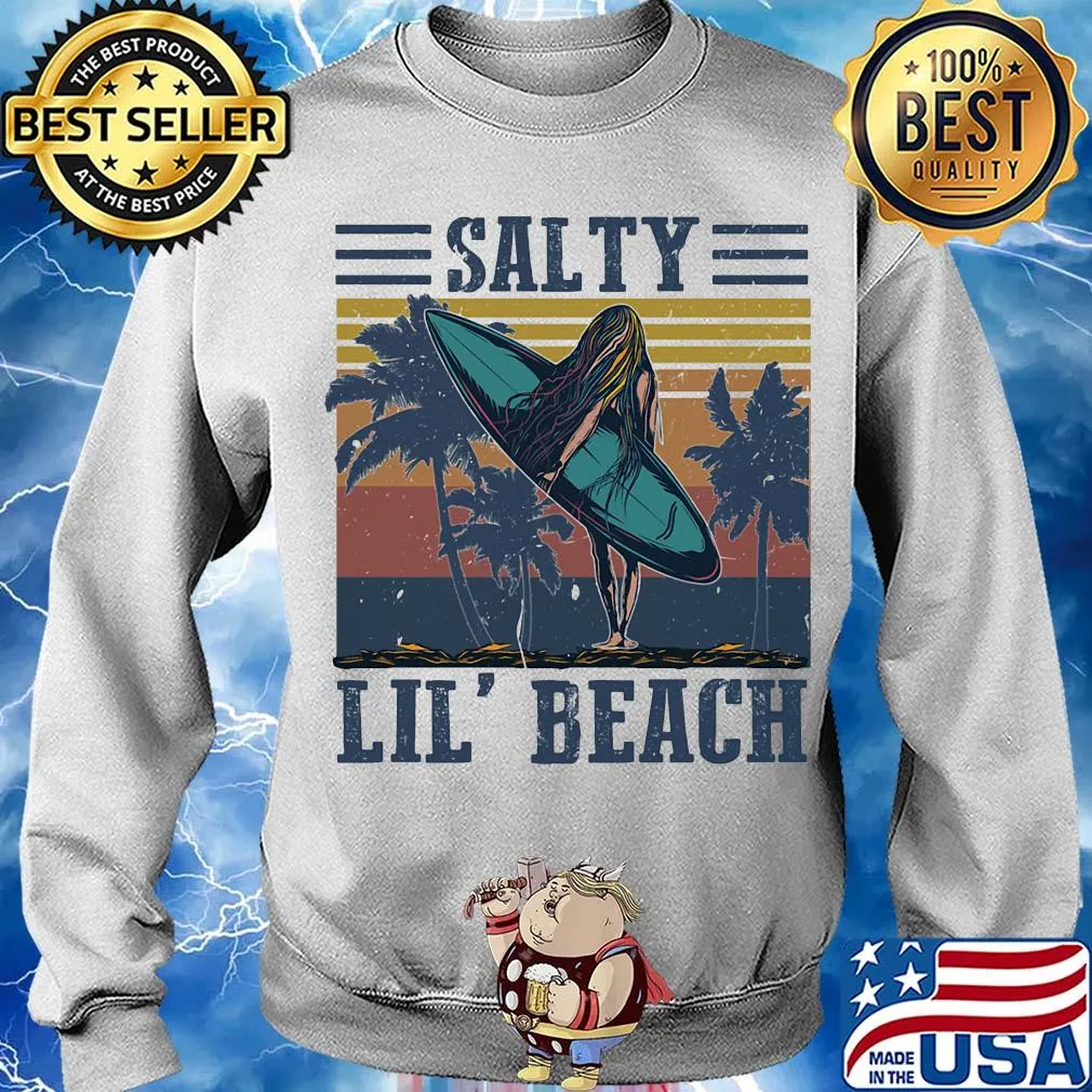 Salty lil' beach vintage retro s Sweater