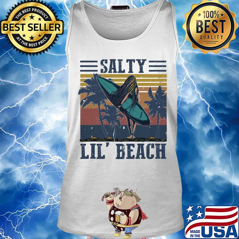 Salty lil' beach vintage retro s Tank top