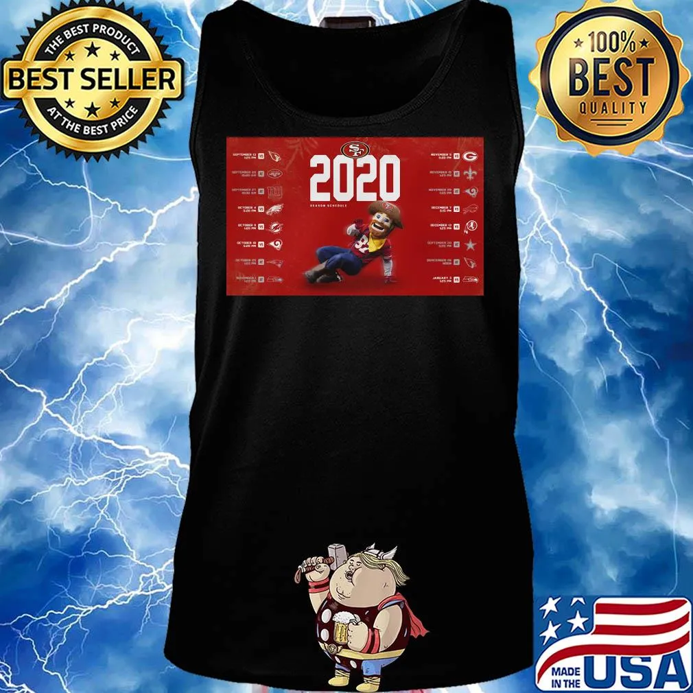 San francisco 49ers football 2020 season schedule s Tank top