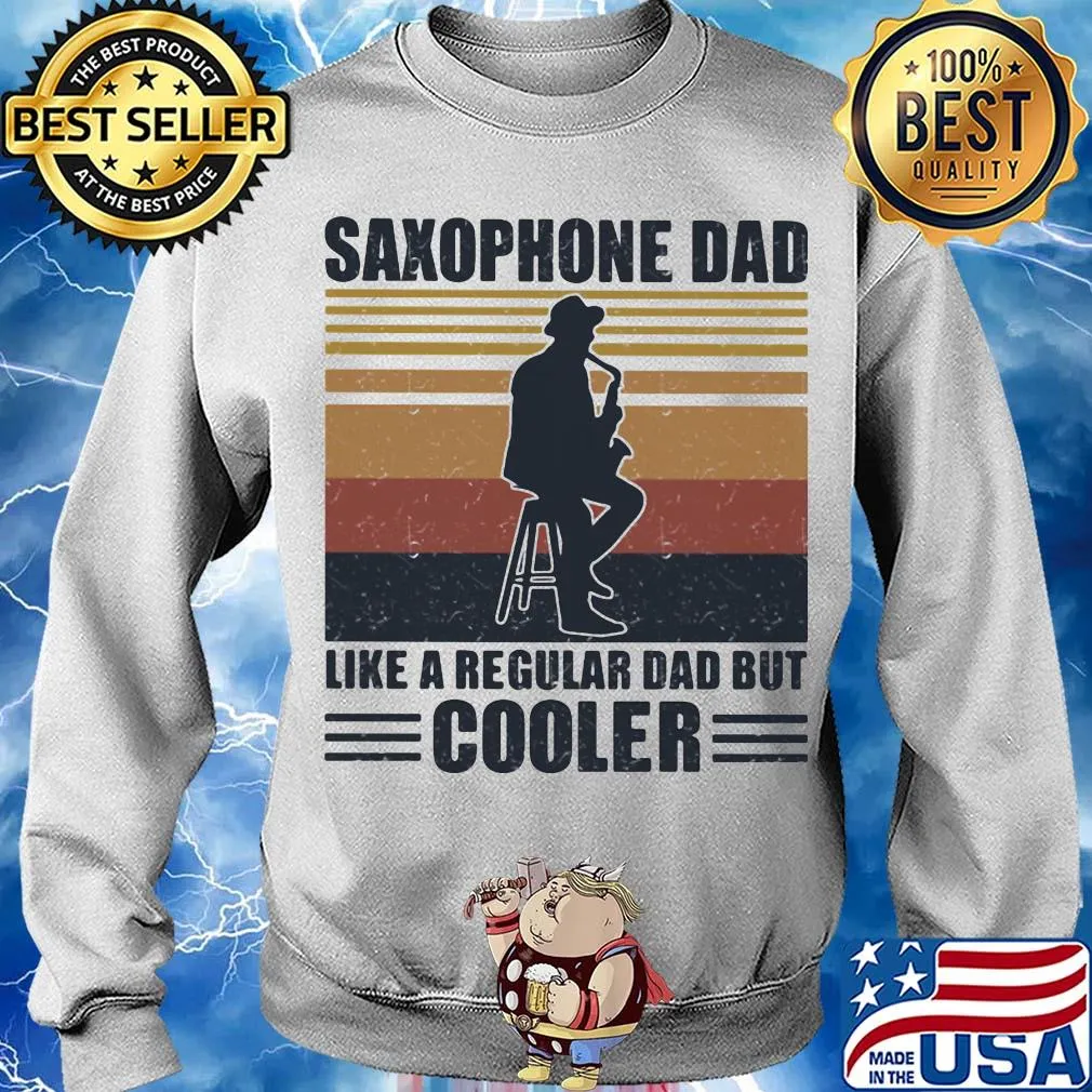 Saxophone dad like a regular dad but cooler vintage retro s Sweater