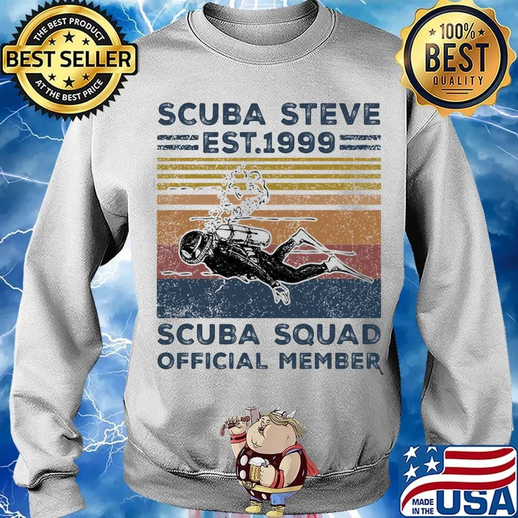 Scuba steve est 1999 scuba squad official member vintage retro s Sweater