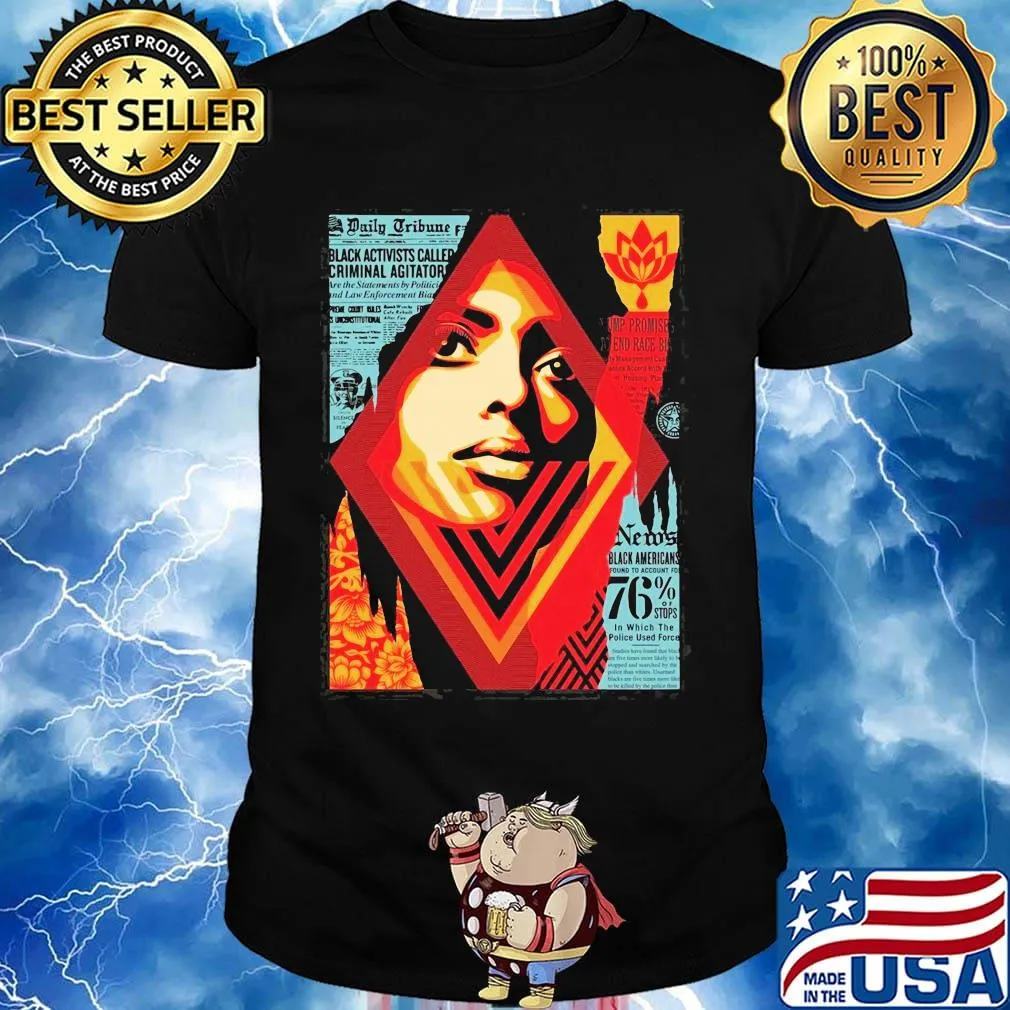 Shepard fairey bias by numbers shirt