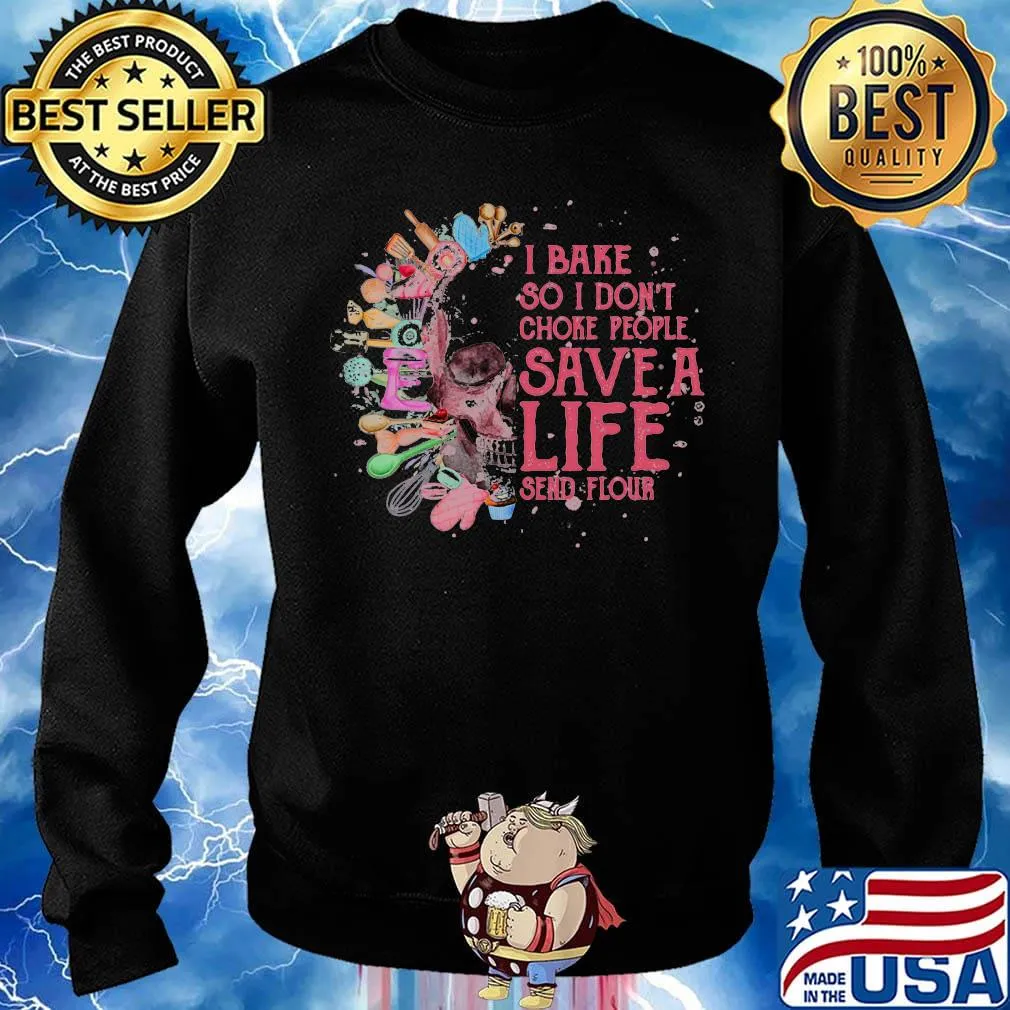 Skull baker i bake so i don't choke people sace a life seand flour s Sweater