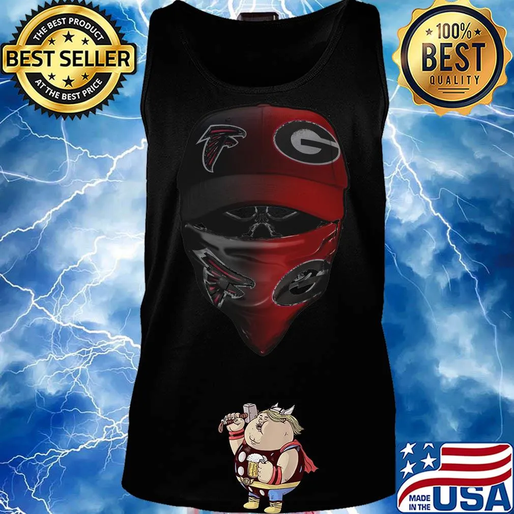 Skull mask atlanta falcons and green bay packers s Tank top