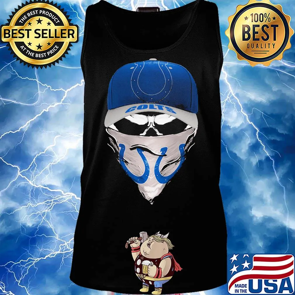 Skull mask indianapolis colts football s Tank top