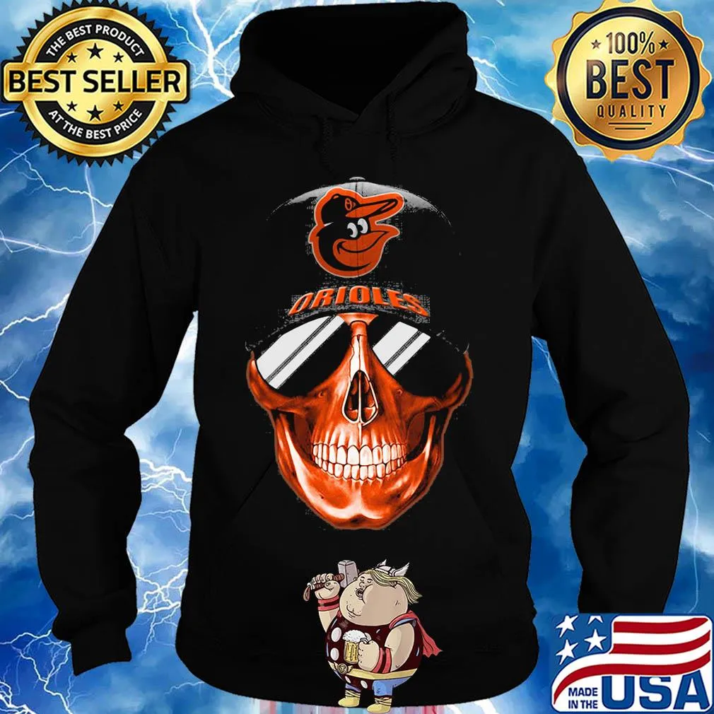 Skull smile baltimore orioles baseball s Hoodie