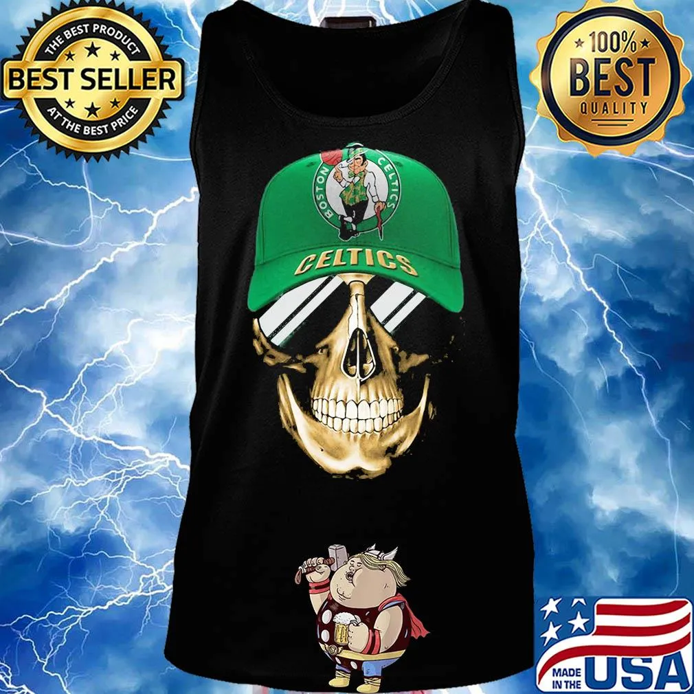 Skull smile oklahoma boston celtics basketball s Tank top