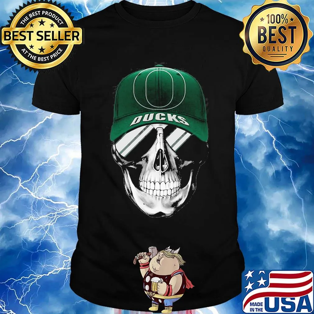 Skull smile oregon ducks shirt