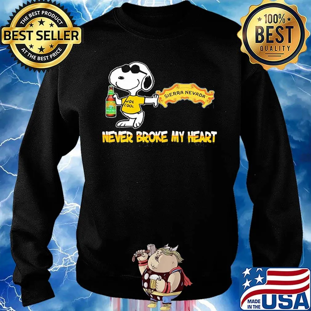 Snoopy hard woodchuck cider beer never broke my heart s Sweater