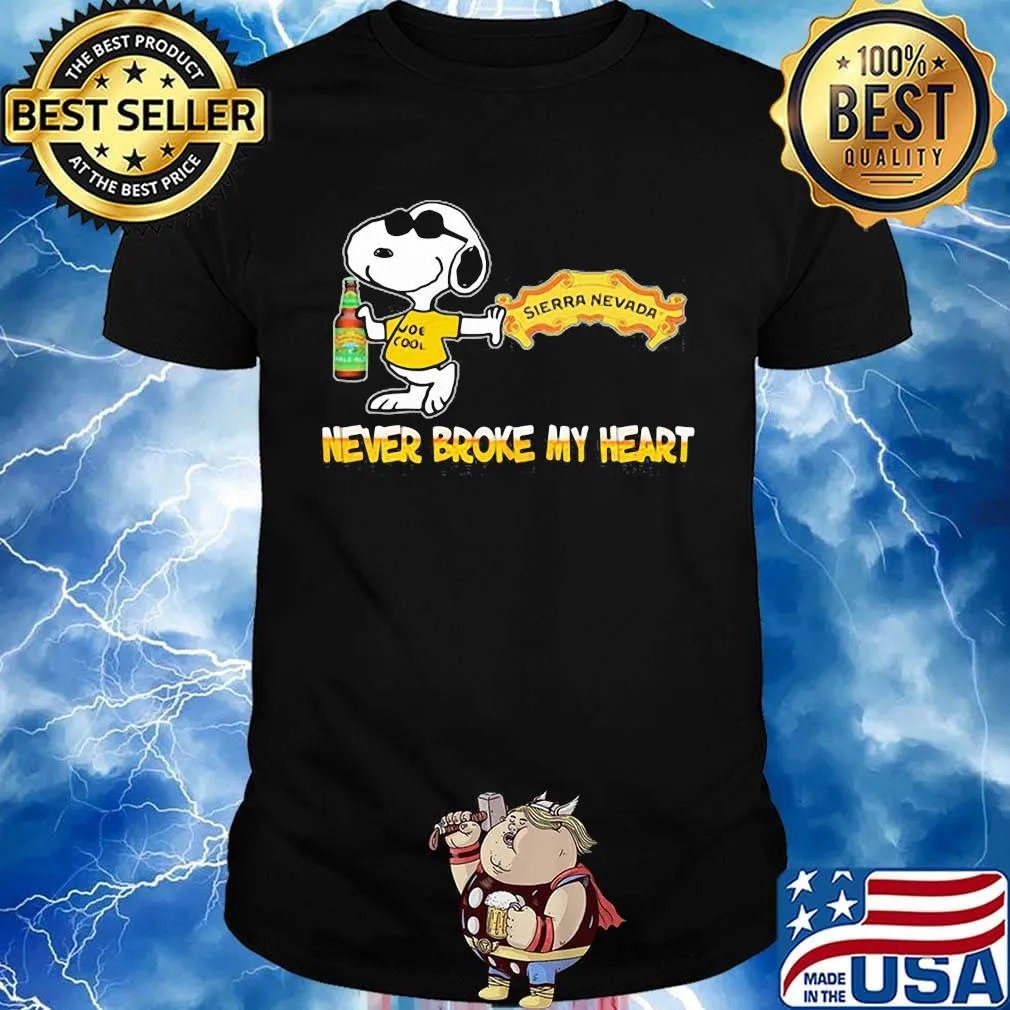 Snoopy hard woodchuck cider beer never broke my heart shirt