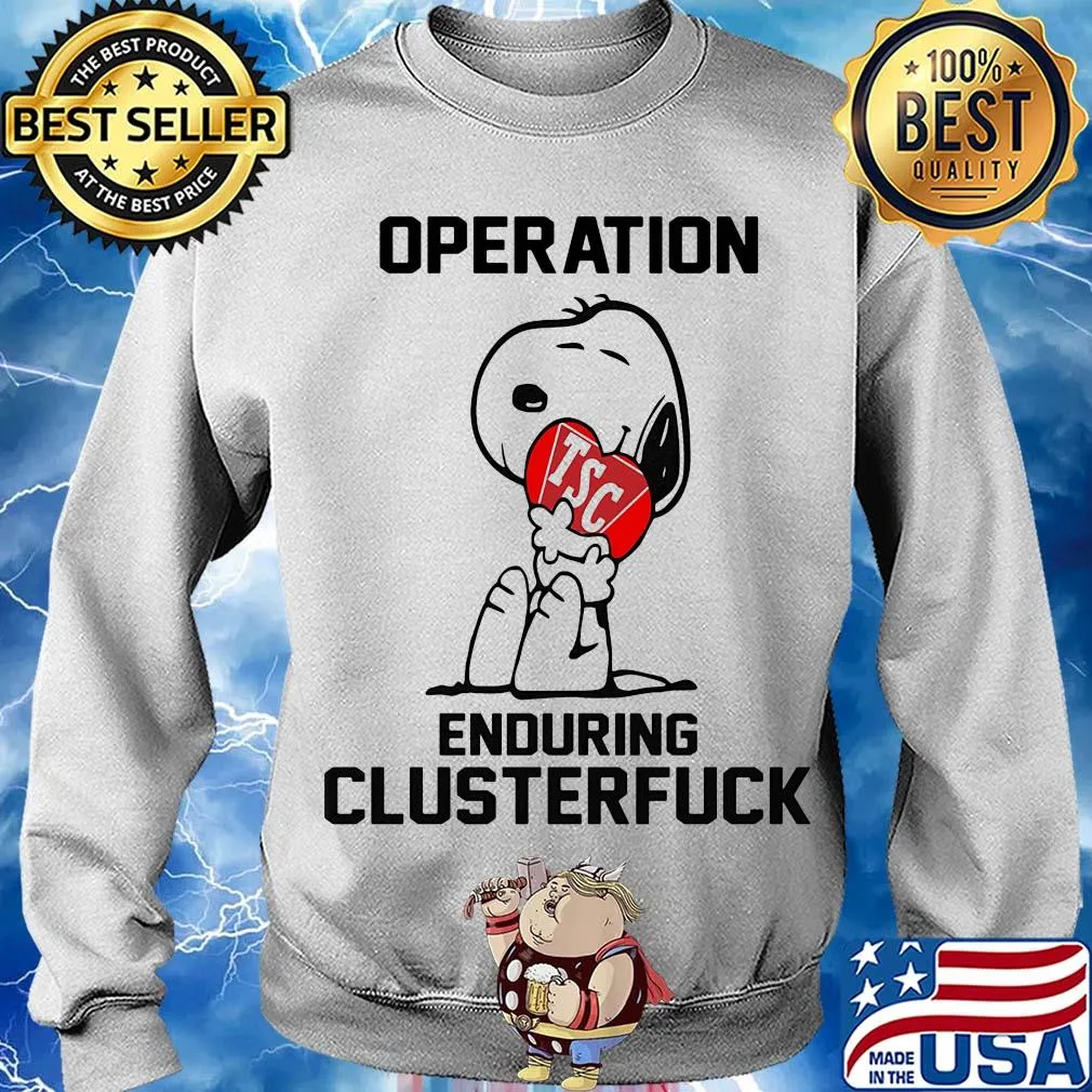 Snoopy hug tsc heart operation enduring clusterfuck s Sweater