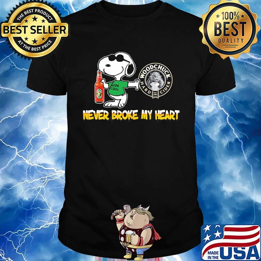 Snoopy sierra nevada beer never broke my heart shirt