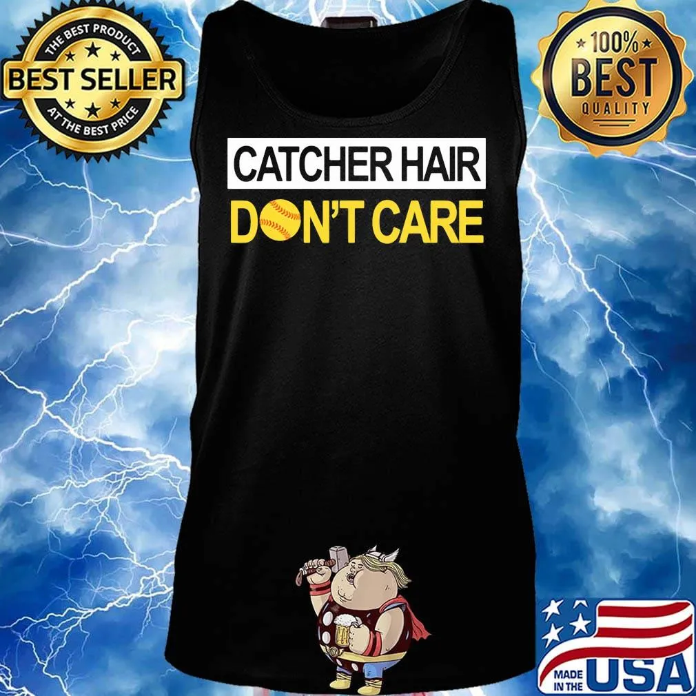 Softball catcher hair don't care s Tank top