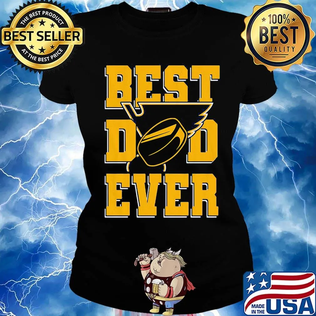 St. Louis blues hockey best dad ever happy father's day s Ladies tee