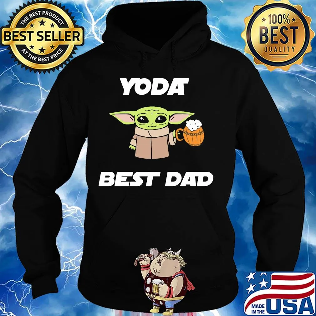 Star wars baby yoda drink beer best dad happy father's day s Hoodie