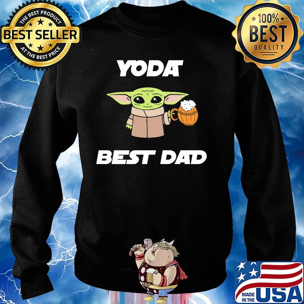 Star wars baby yoda drink beer best dad happy father's day s Sweater